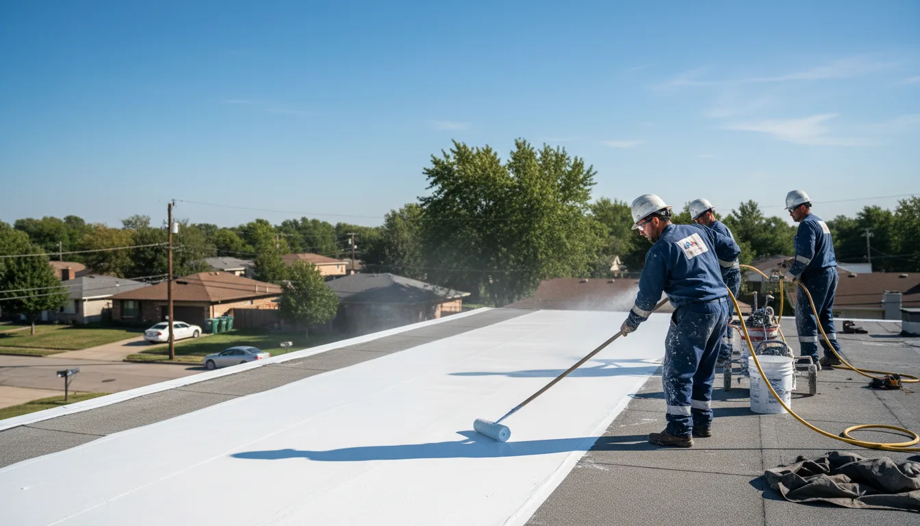 Commercial roof coating in Mount Sterling, IA near me